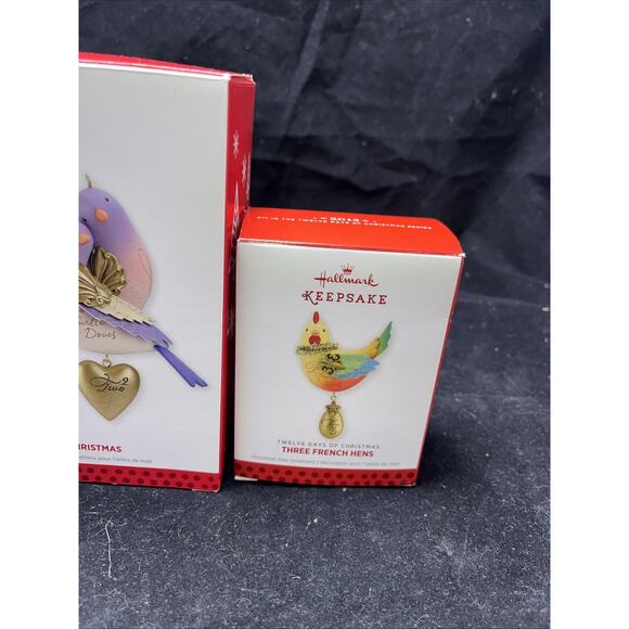 Hallmark Keepsake - Twelve Days Of Christmas - Tree Ornaments - One, Two + Three - Picture 4 of 8
